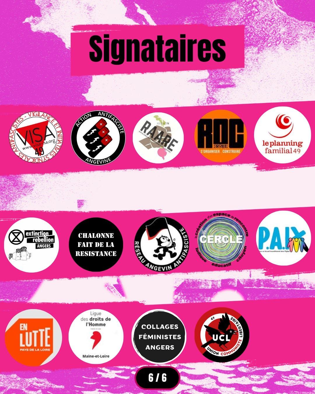 angers contre sterin - les signataires