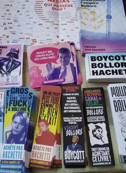 marque pages contre bollore